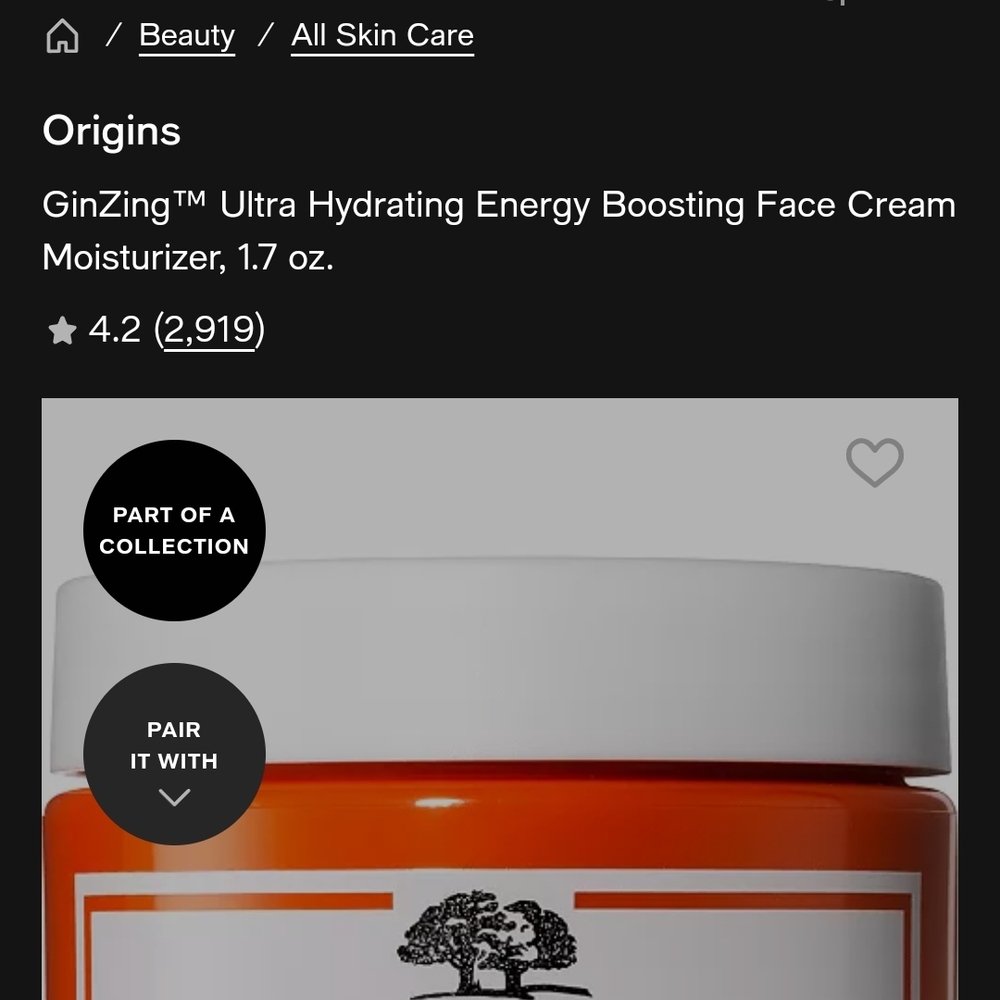 Origins GinZing Energy Boosting Moisturizer - Bright Orange